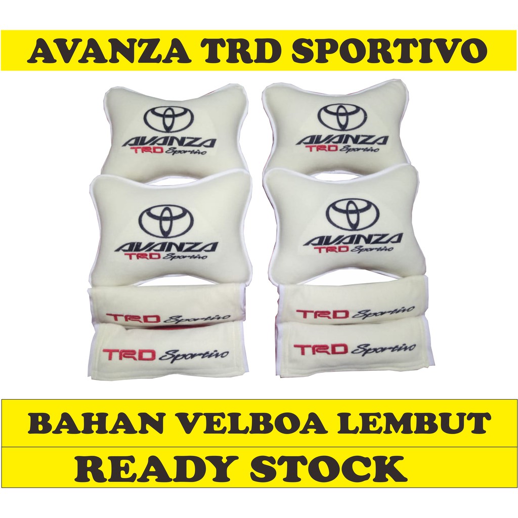 AVANZA TRD SPORTIVO BANTAL MOBIL HEADREST MOBIL AKSESORIS MOBIL INTERIOR