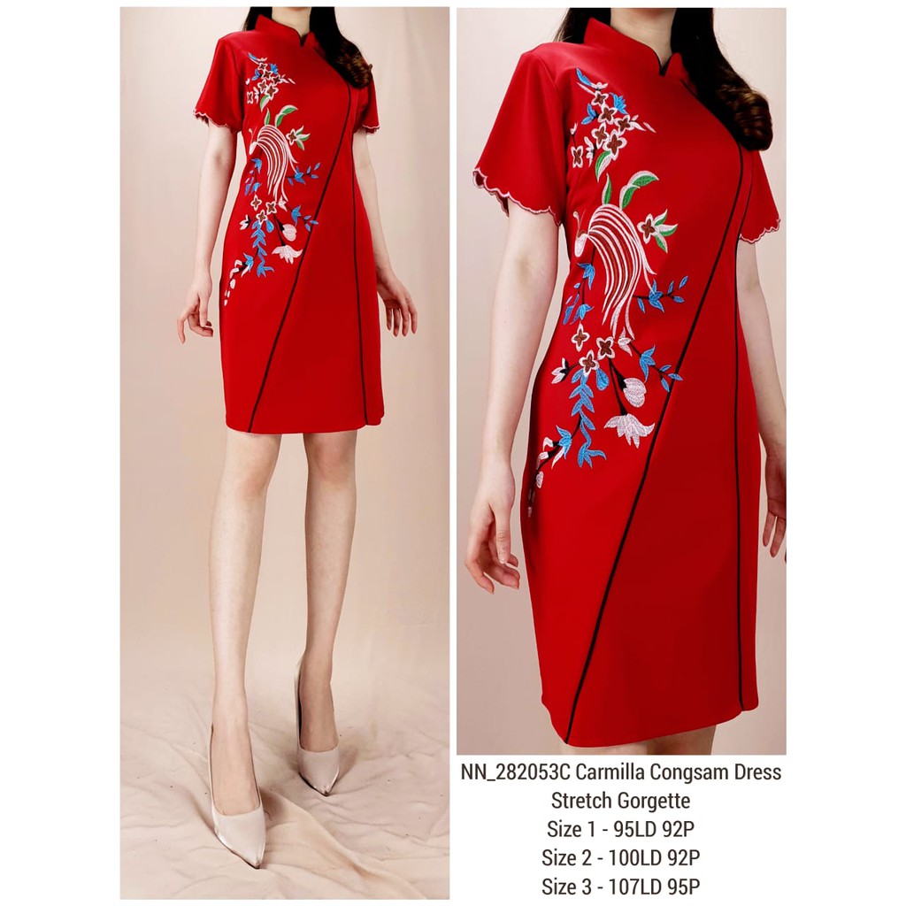 DRESS CHEONGSAM BATIK DRESS CHEONGSAM WANITA DRESS CHEONGSAM MODERN DRESS  IMLEK 282053