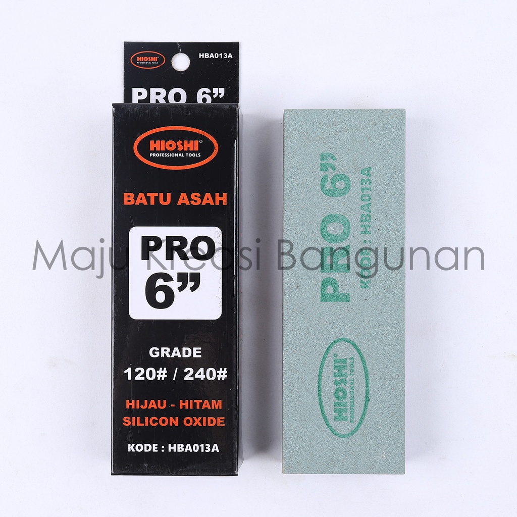 Batu Asah Hioshi Pro 6&quot; Inch Silicone Oxide Sharpening Stone Pengasah Pisau Asahan Baja Golok Gunting Parang YSK Nishio 6In In