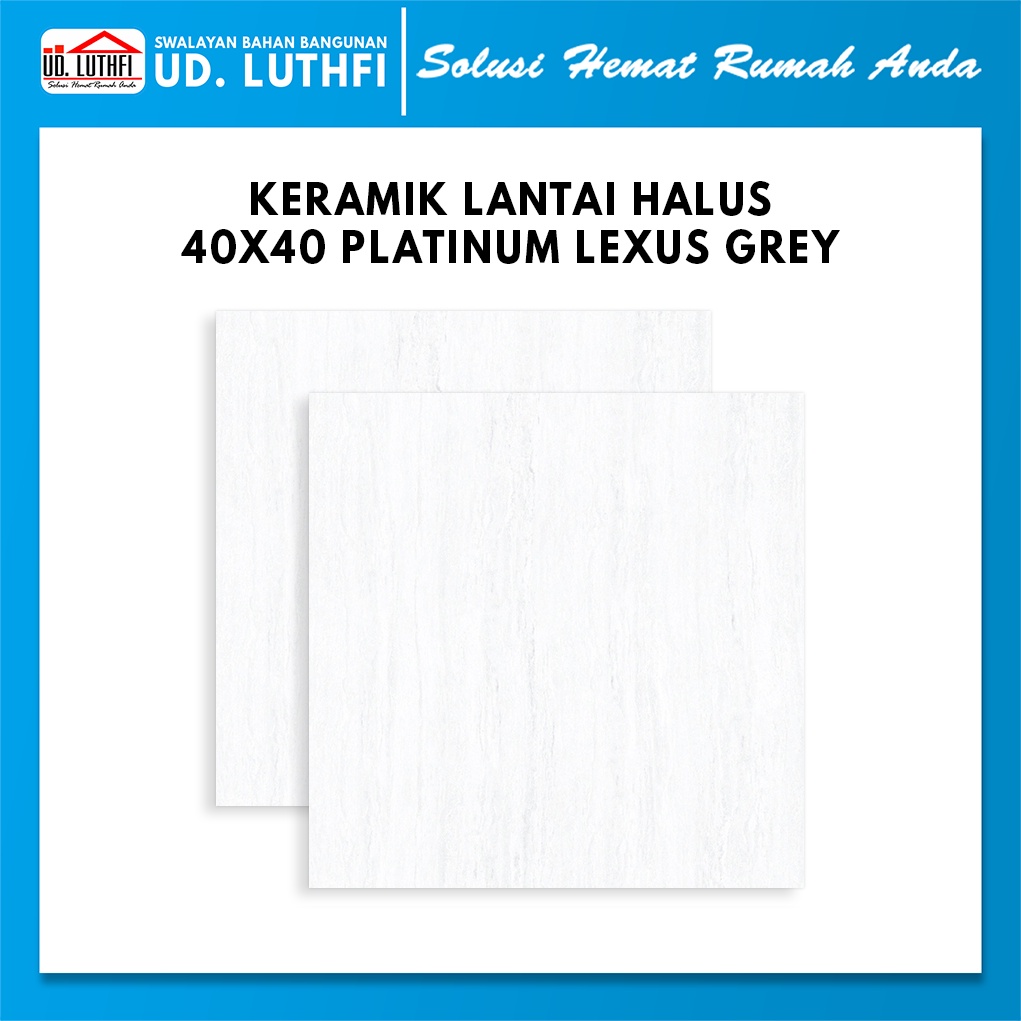 Keramik Lantai Halus 50x50 Platinum Lexus Grey