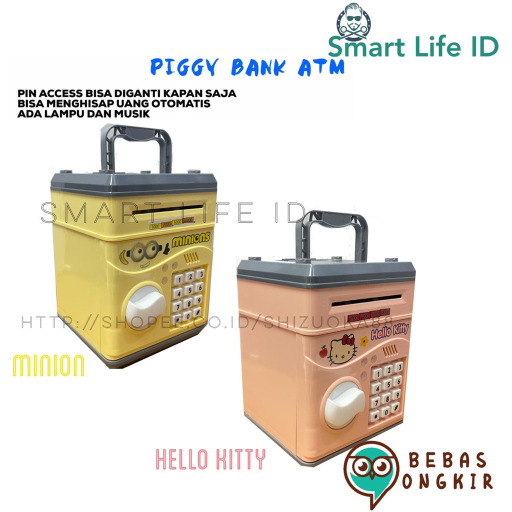 Mesin Celengan Penyedot Otomatis Savety Box ATM BANK PIN Password Otomatis Brankas Canggih Elektrik