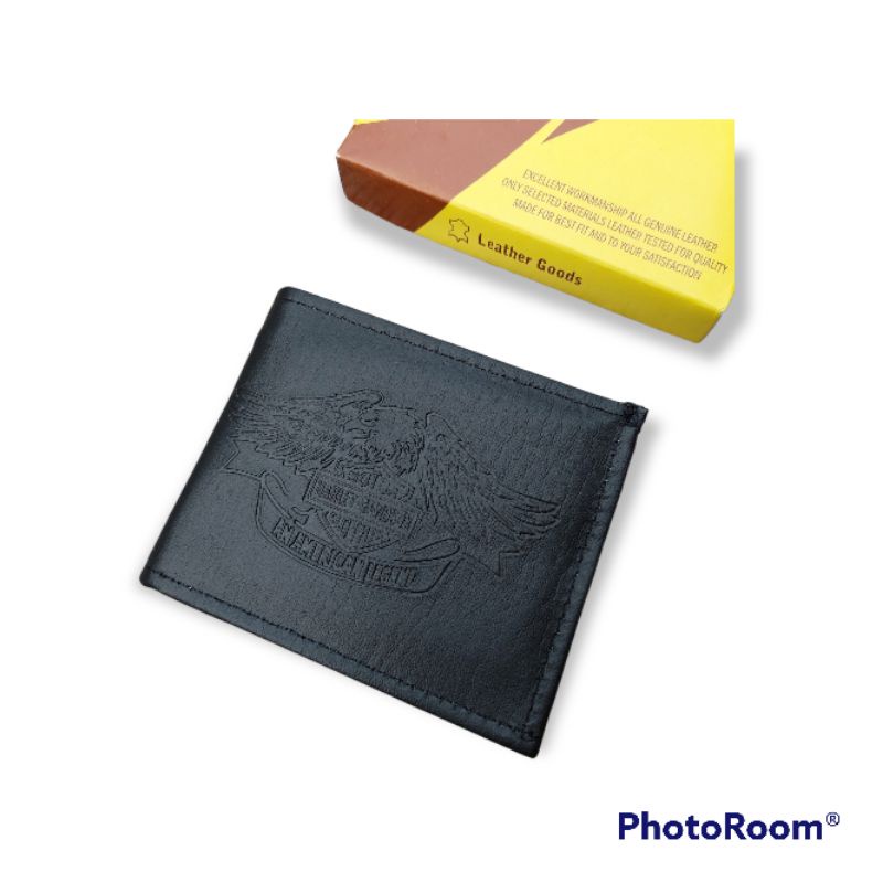 Dompet Pria HD Logos Black + Box