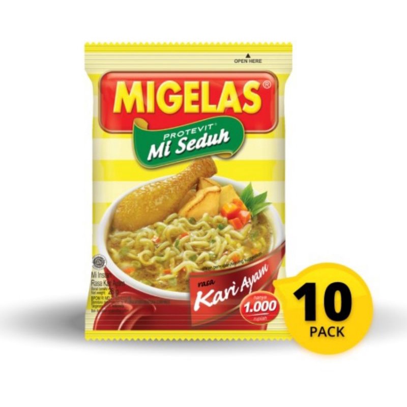

migelas kari ayam 1 renceng isi 10 pack