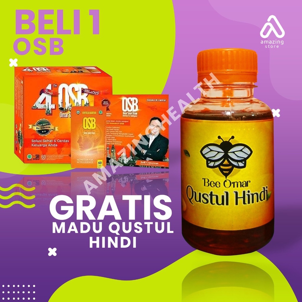 OSB Kids Original Vitamin Otak Anak OSB Omar Smart Brain Cair Atau Sirup 100 % Produk Asli | BUY 1 G