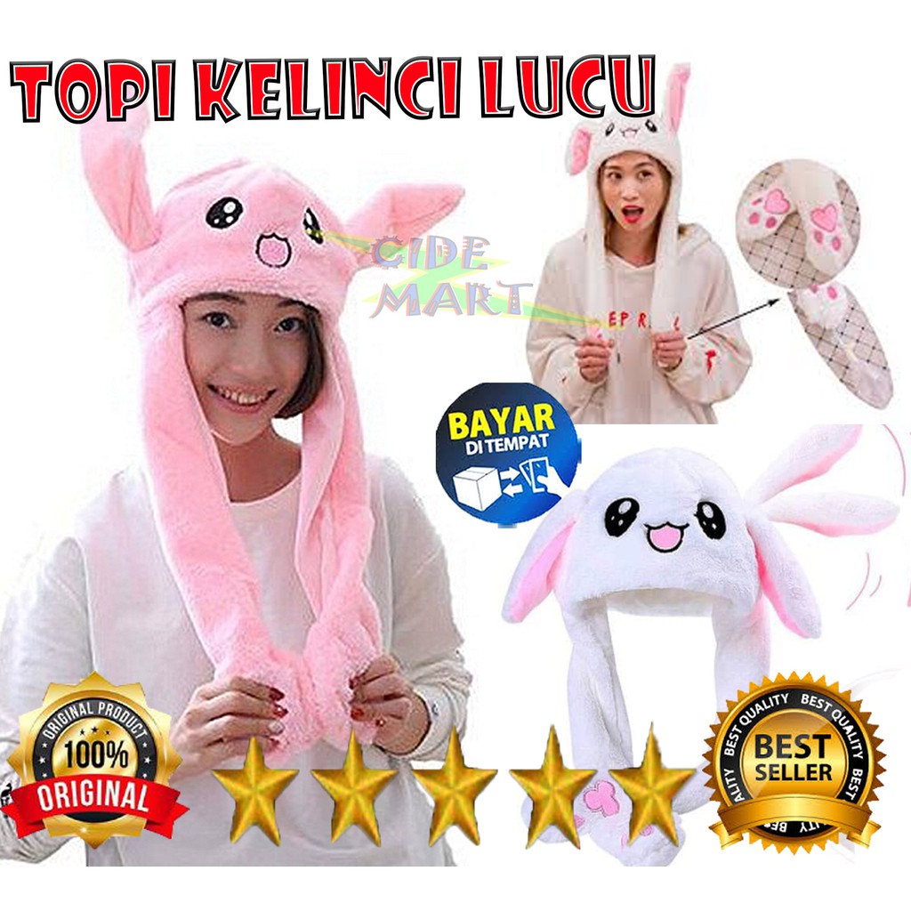 [BISA COD] TOPI KELINCI LUCU BUNNY HAT / MAGIC RABBIT HAT KOREA / TOPI KPOP