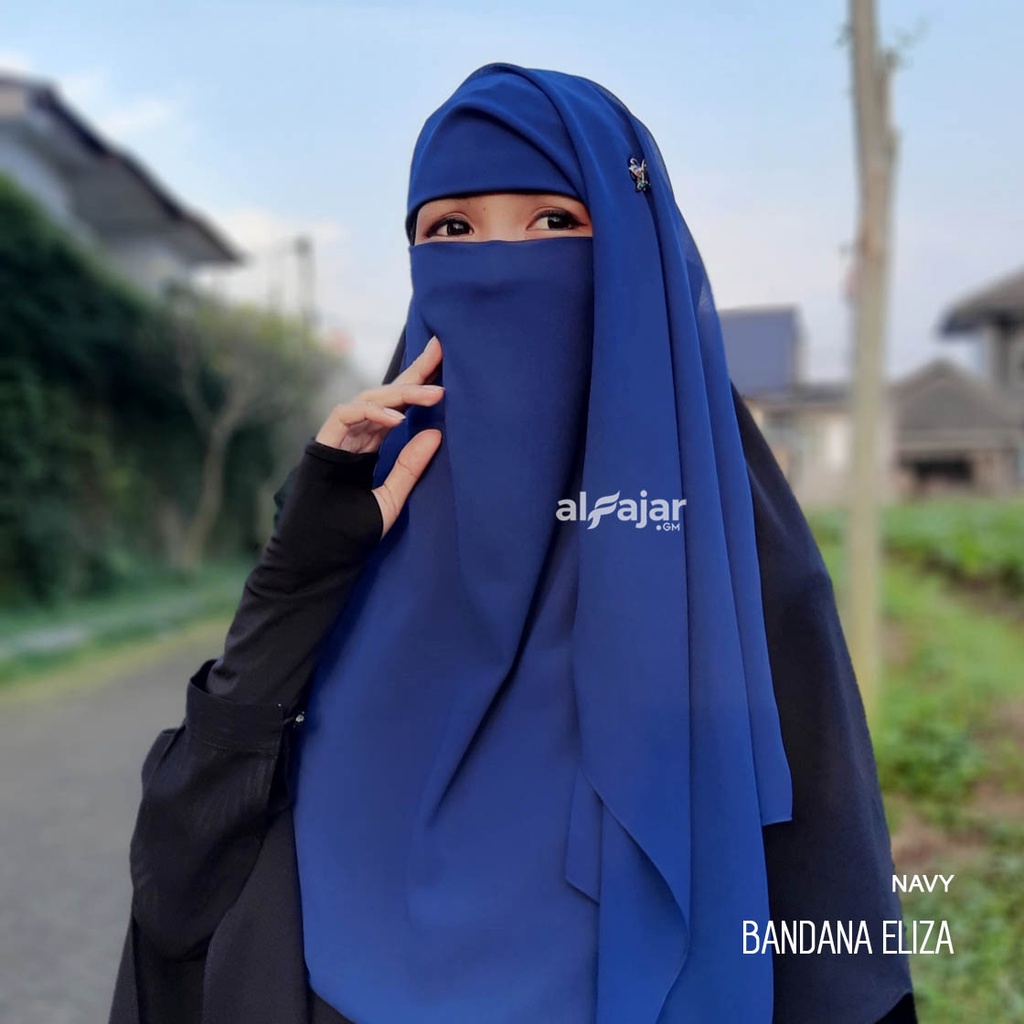 CADAR NIQOB BANDANA Dua Layer Sifon Ceruty Eliza by Alfajar