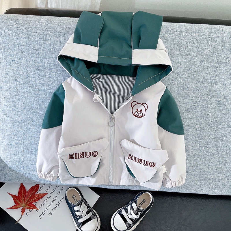  jaket anak laki laki import hoodie anak unisex motif lucu fashion impor outer coat hujan grosir-1