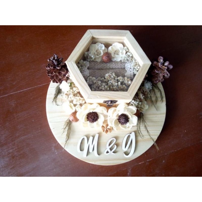 Kotak Cincin Rustic / Box Cincin / Ring Box Cincin