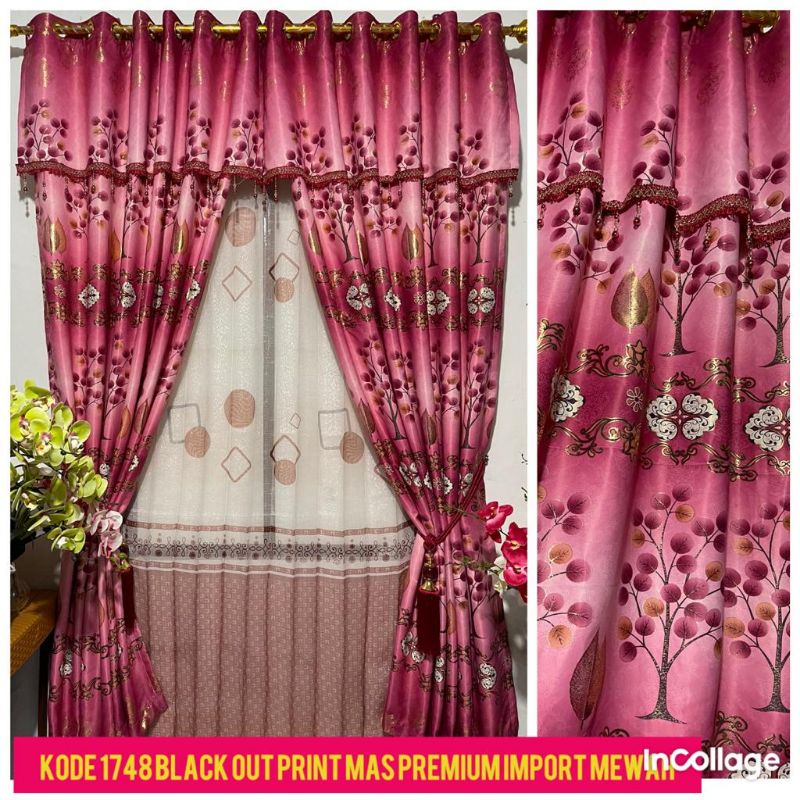 Gordyn minimalis hordeng jendela poni gabung