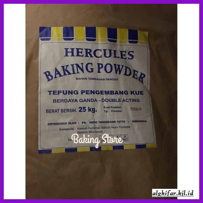 

Redwop-Gnikab- Baking Powder Hercules Double Acting - Repack 500Gr -Hallall.