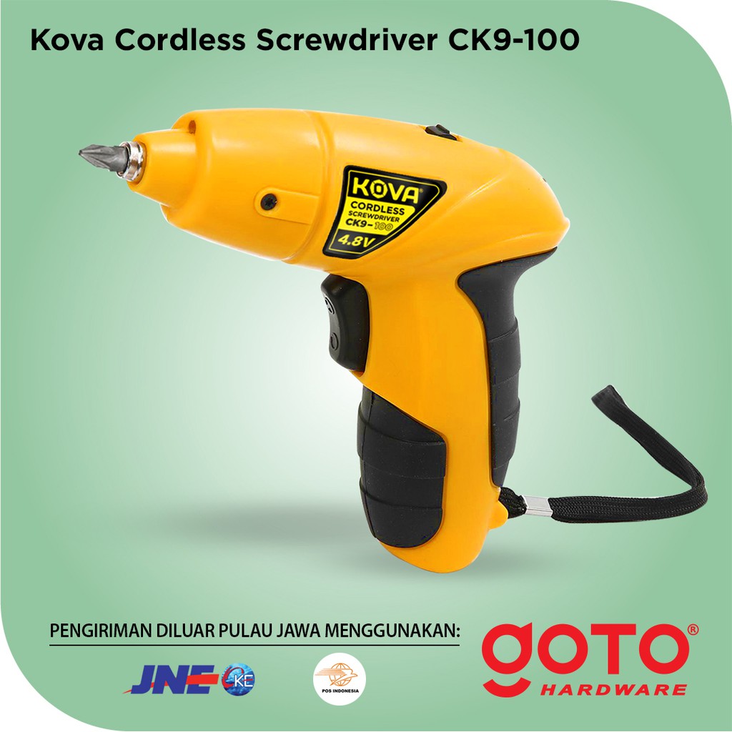 Kova CK9-100 Screw Driver Cordless Drill Mesin Obeng Bor