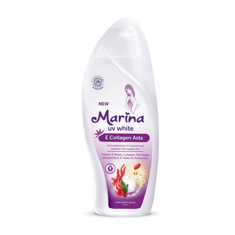 Marina Hand &amp; Body Lotion UV White 180ml