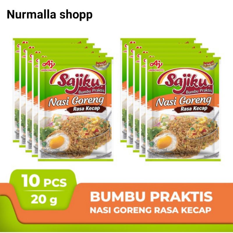 Sajiku® Bumbu Praktis Nasi Goreng Rasa (KECAP) 10 X 20GR