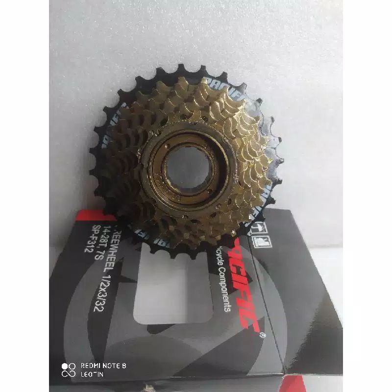 Freewheel 1/2*3/32 14-28T 7 Speed SP-F312 merek Pacific