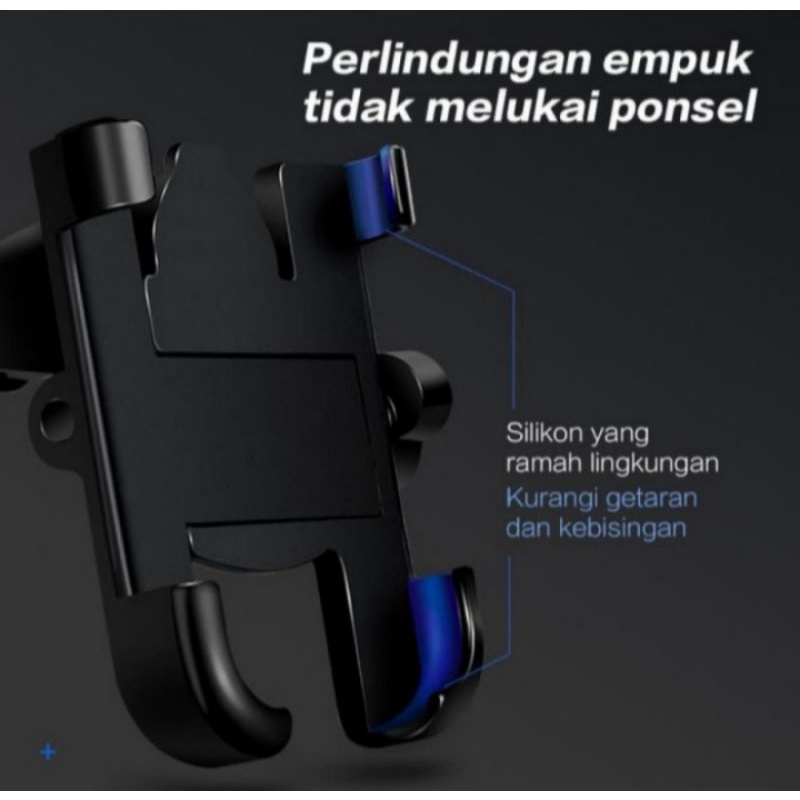 HOLDER SEPEDA / MOTOR UNIVERSAL  HOLDER C1 HOLDER UNTUK STANG BAHAN FULL BESI