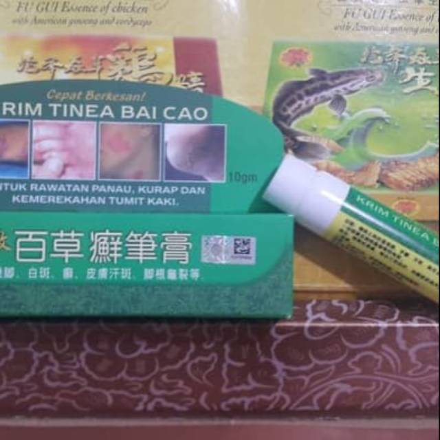 Krim tinea Bai cao salep panu kurap kulit pecah di tumit kaki