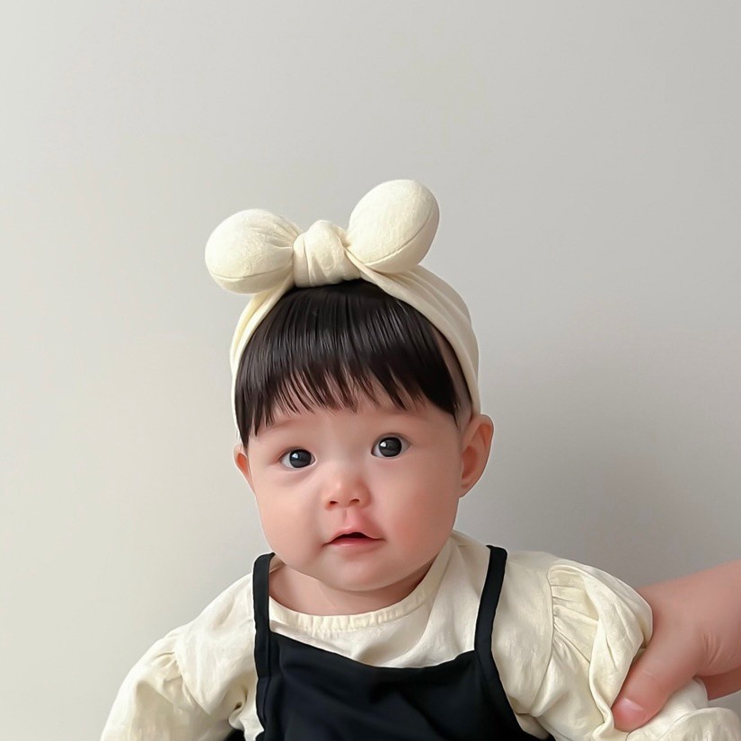 0-3 thn || Bandana Wig Korea Poni Rambut Palsu Topi Cepol Bayi Newborn Anak Catalog JNWG WA