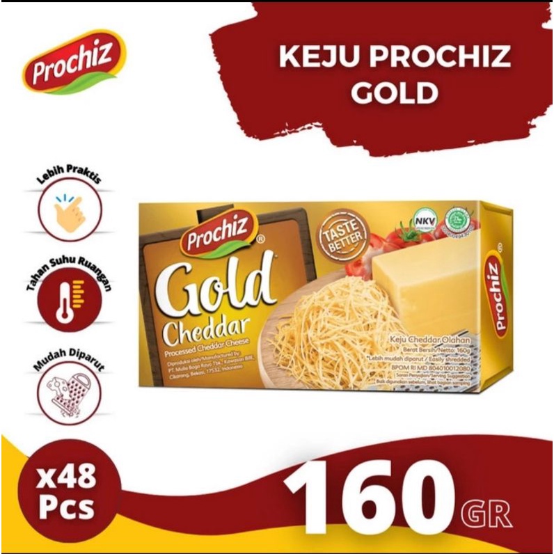 Jual Keju Prochiz Gold Isi 48 Pcs (1 Karton Exp April 2023) | Shopee ...