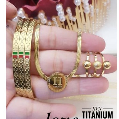 TiTanium set perhiasan wanita T52