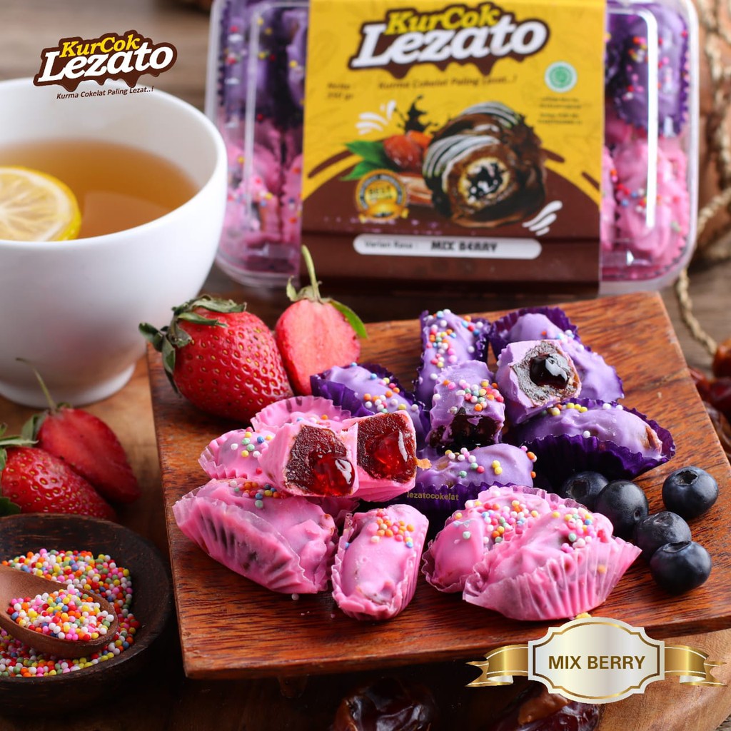 

Kurcok Mix Berry Lezato / Kurma Cokelat / Coklat