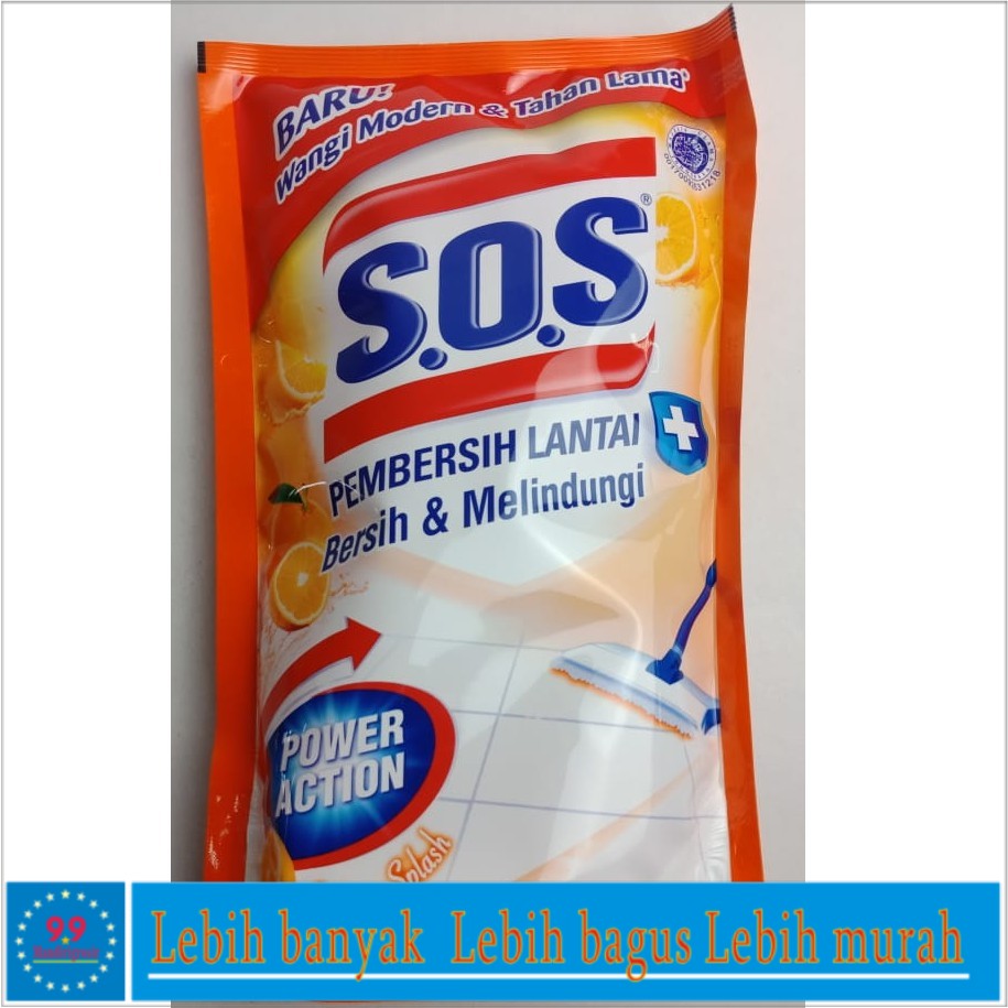 * PEMBERSIH * LANTAI * ORANGE * SPLASH * SOS * 750ML