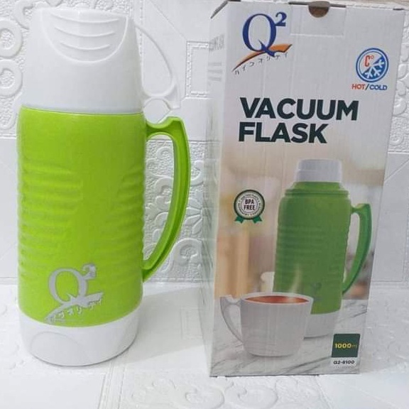 THERMOS AIR PANAS DINGIN / TERMOS AIR PANAS DINGIN VACUUM FLASK 1L / 1 LITER / 1000ML / Q2-8100 / Q2 8100