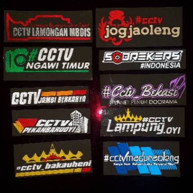 

STICKER CUTTING CUSTOM CCTV KOMBINASI WARNA