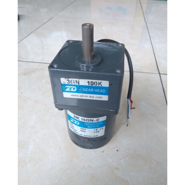 Ac Motor Gearbox 220V Ratio 1:100 15W