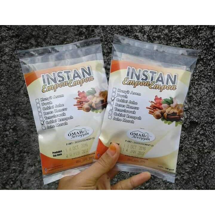 

Jamu Instan Serbuk Empon-Empon 100 gram isi 4 sachet 4x minum