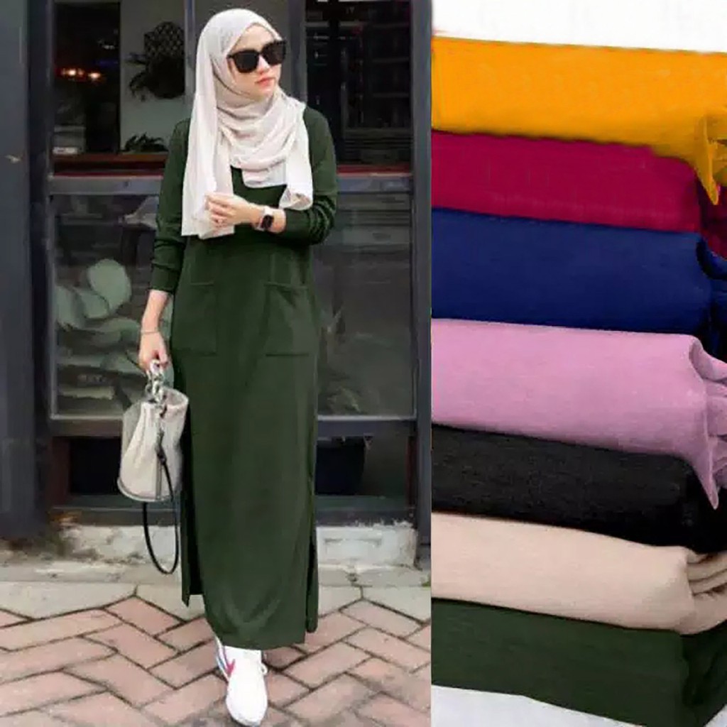 MAXI LINDY / GAMIS LINDY BAHAN BABYTERRY GOOD QUALITY-4