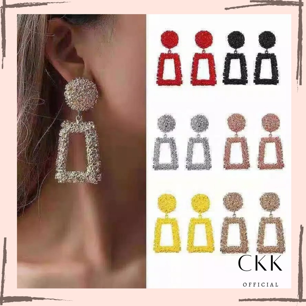 ➰CKK➰ Anting Panjang FA52 Trapesium Anting Wanita