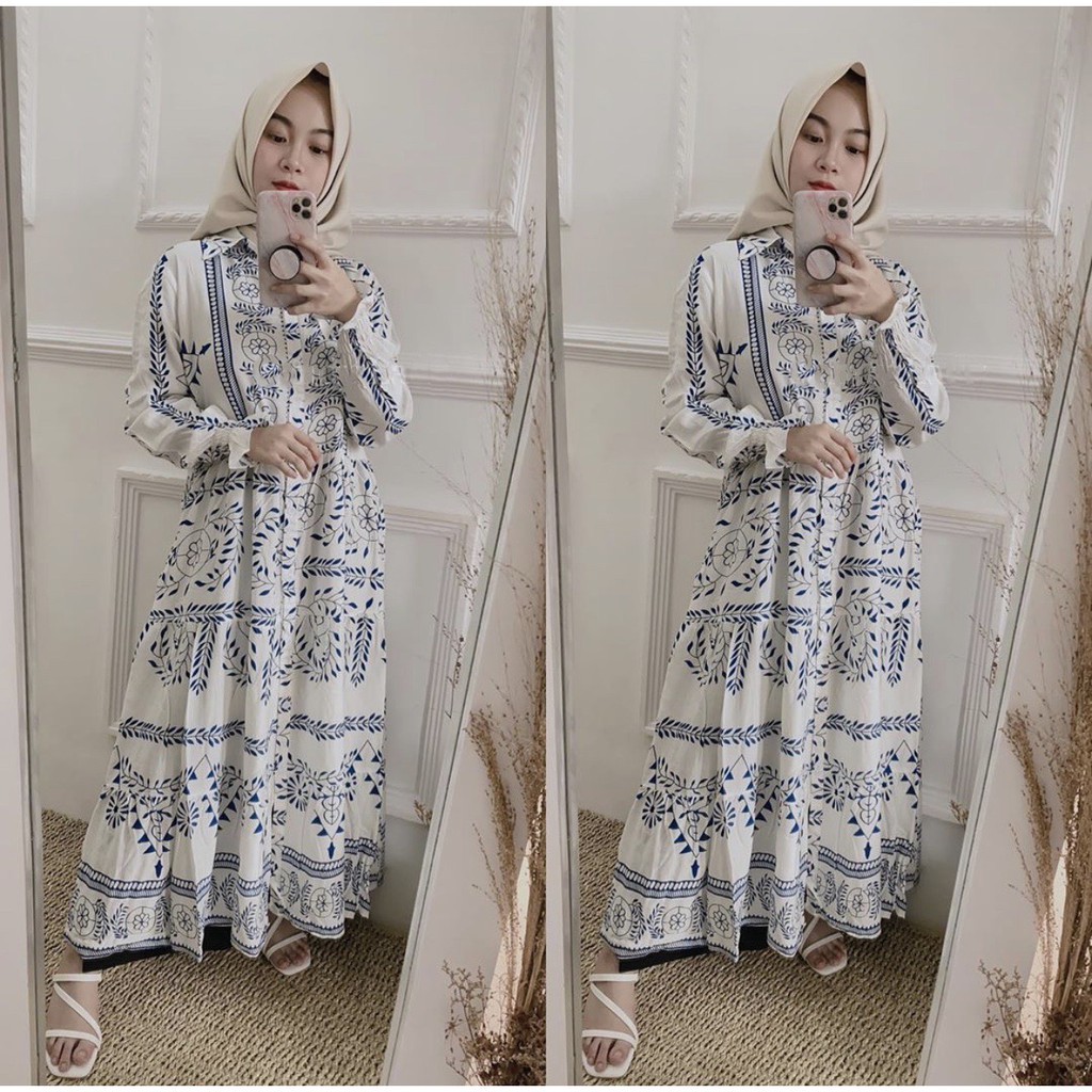 ACELIN MAXI DRESS PREMIUM / GAMIS RAYON / GAMIS BUSUI