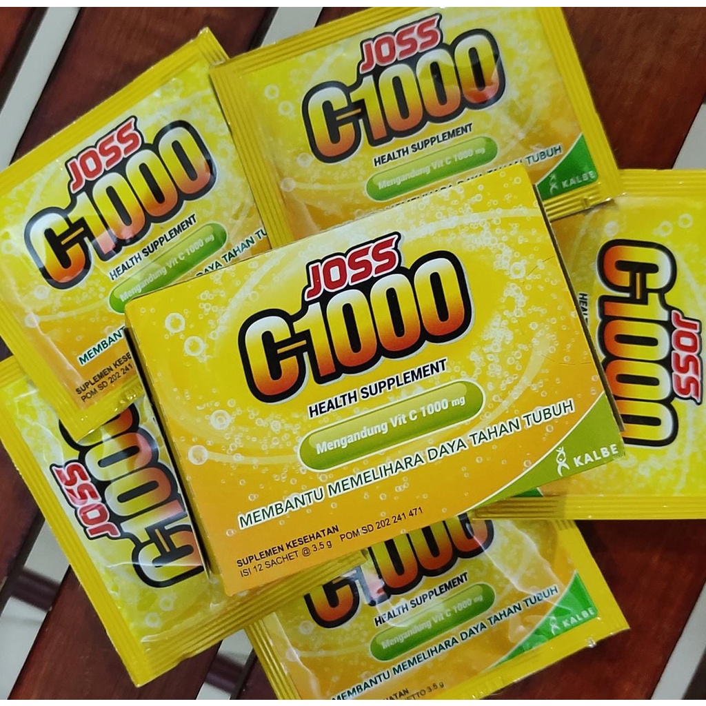 Joss C-1000 1 Sachet / Daya Tahan Tubuh / Serbuk Vitamin C-1000