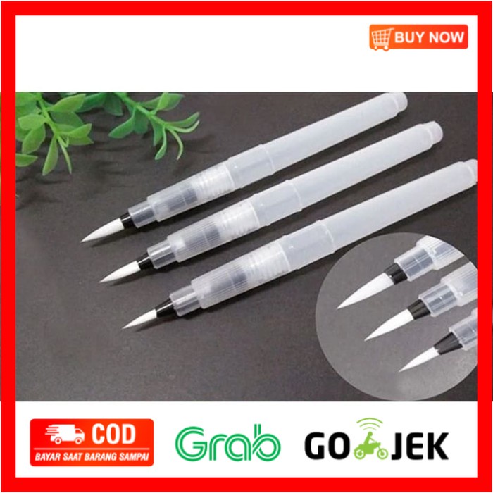 

(BISA COD) water brush set 3 round (S,M,L)