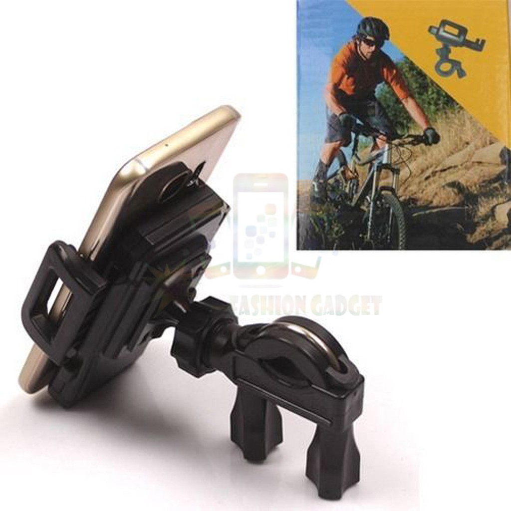 Phone Holder 2 in 1 Sepeda dan Motor / Holder Motor / Universal Holder 2in1 (Spion &amp; Stang)