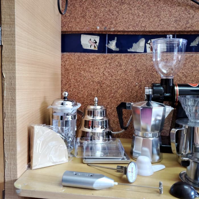 Paket kedai Kopi lengkap. Coffee maker set cafe. Paket alat cafe