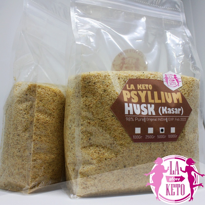 LA KETO - PSYLLIUM HUSK KASAR 1000gr (1KG) | SUMBER SERAT ORIGINAL INDIA
