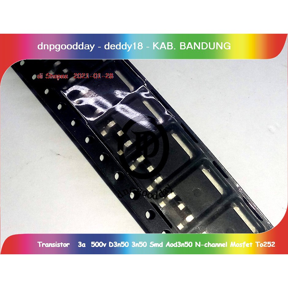 Jual Transistor 3a 500v D3n50 3n50 Smd Aod3n50 N-channel Mosfet ...