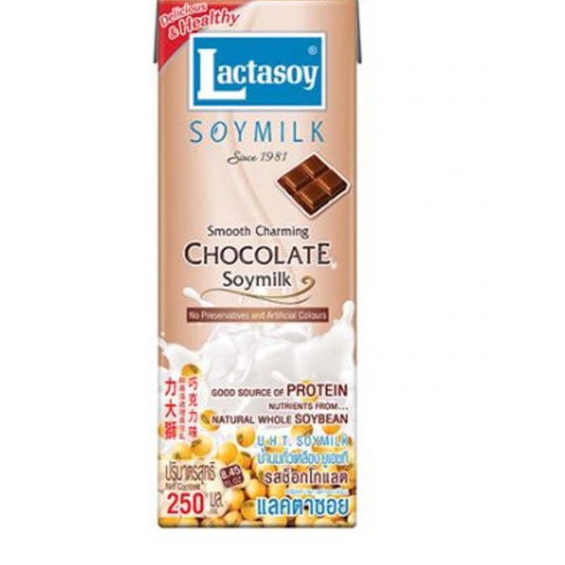 

Stok terbaru Lactasoy Soymilk Susu Kacang Import Thailand Air Tahu Kemasan 