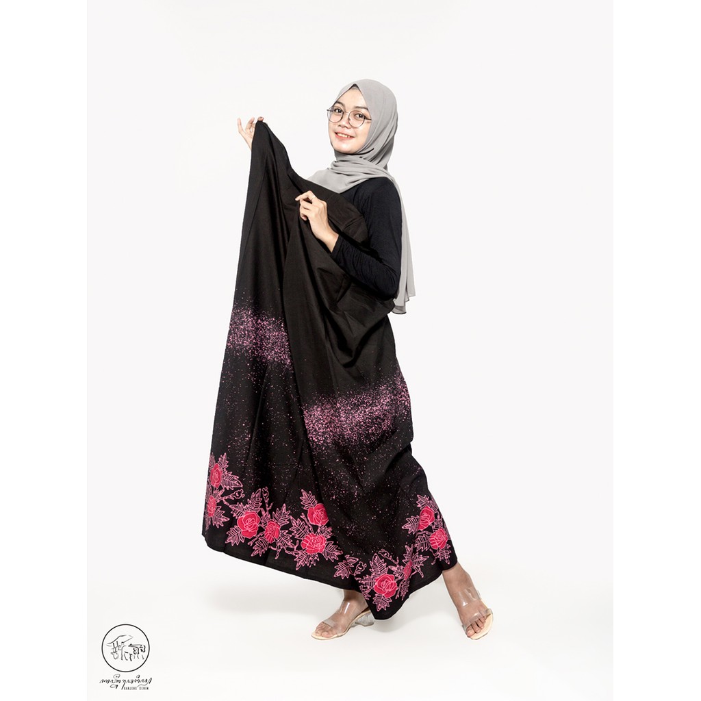 SARUNG KANJENG| SARUNG BATIK WANITA SEMI TULIS MOTIF GLORY ROSE LIMITED SERIES