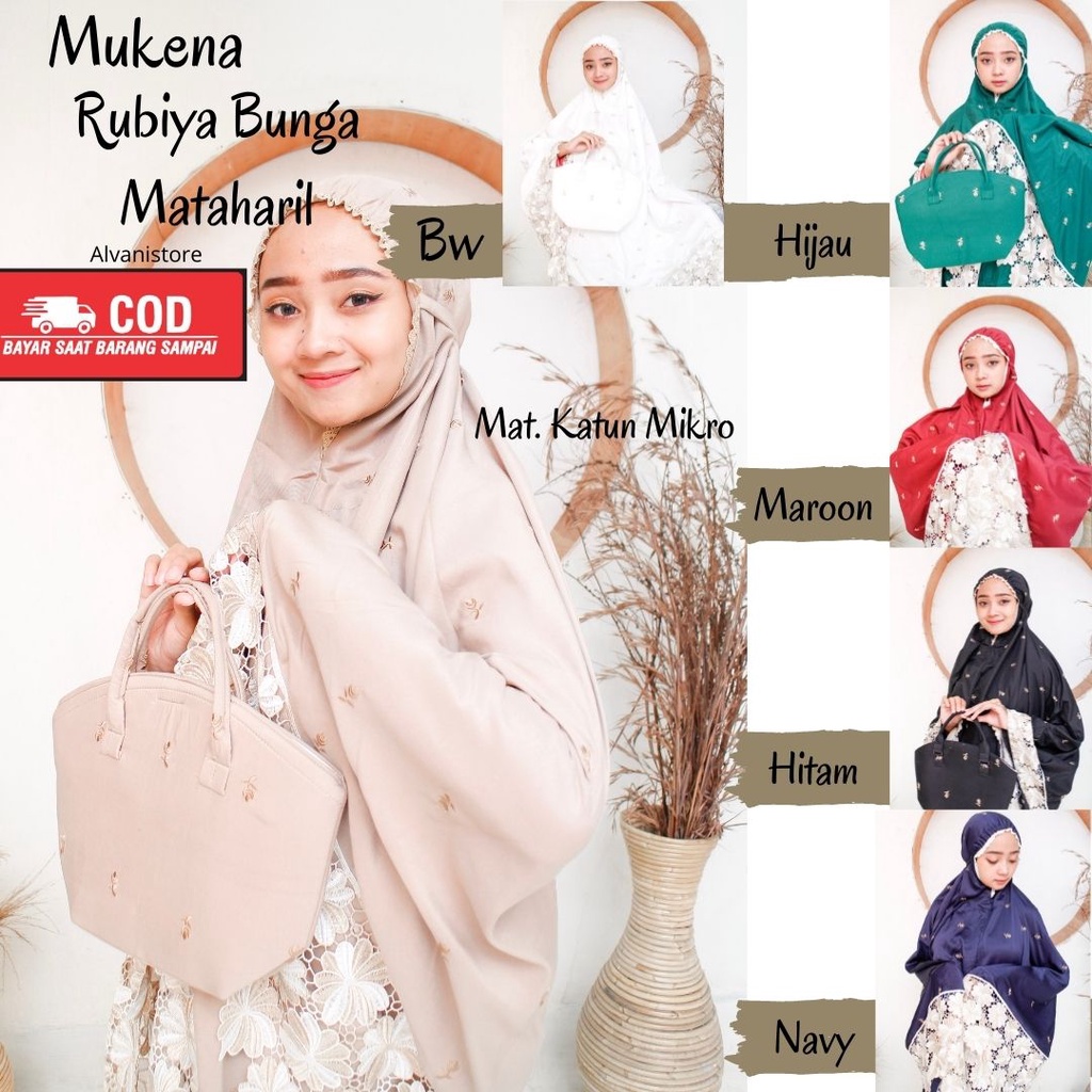Mukena bordir tasik terbaru mukena dewasa premium mewah rubiya renda matahari