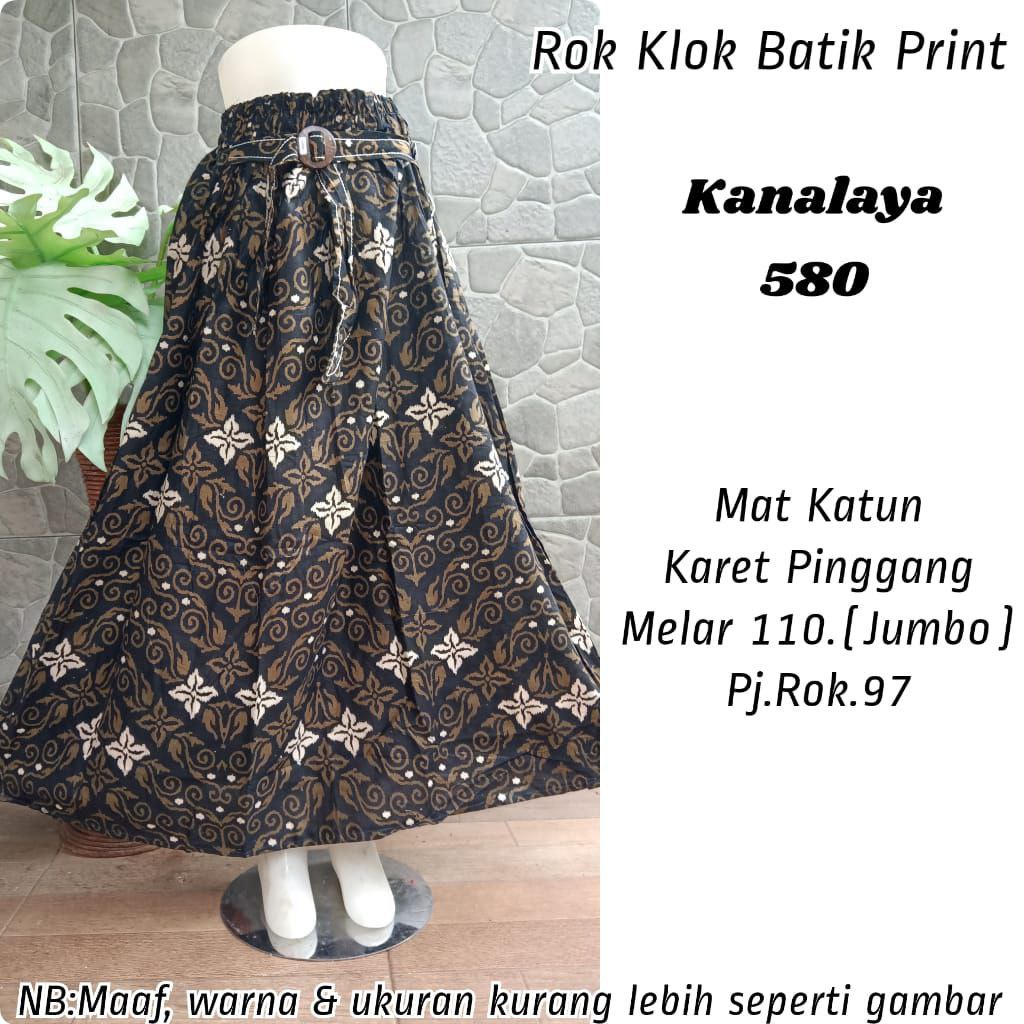 (Dijamin RealPict) Rok Batik original Pekalongan garansi harga termurah Rok Klok Modern By BellaQ-Kanalaya 580