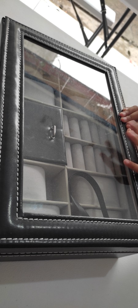 Premium Kotak Organizer Perhiasan Dan Jam Tangan Waterproof 30 X 20 X 8 Cm