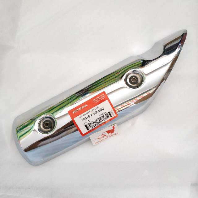 Besi Tameng Pelindung Cover Knalpot Revo AT Absolute Matic Chrome Ori AHM 18318KWZ900