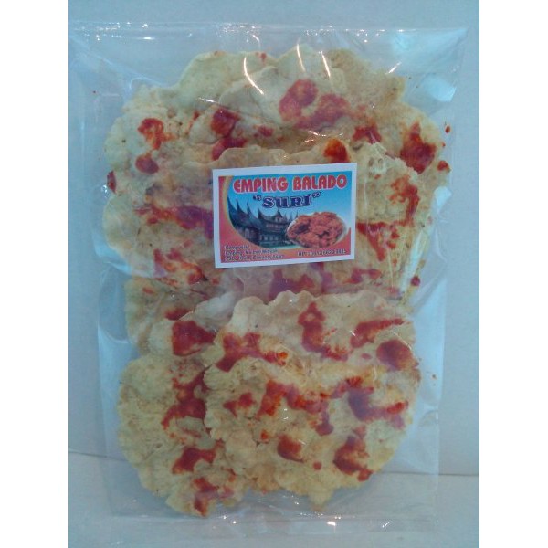 

Kerupuk Emping Balado 200 gram Suri - Asli Padang