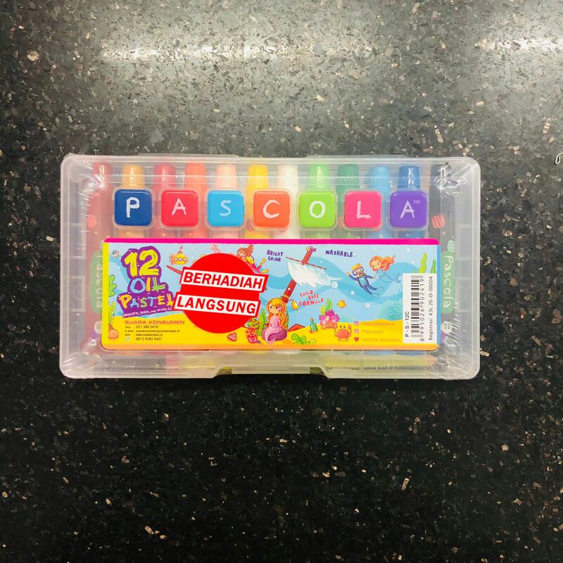 

crayon PASCOLA 12/18/24/36 warna/oil pastel