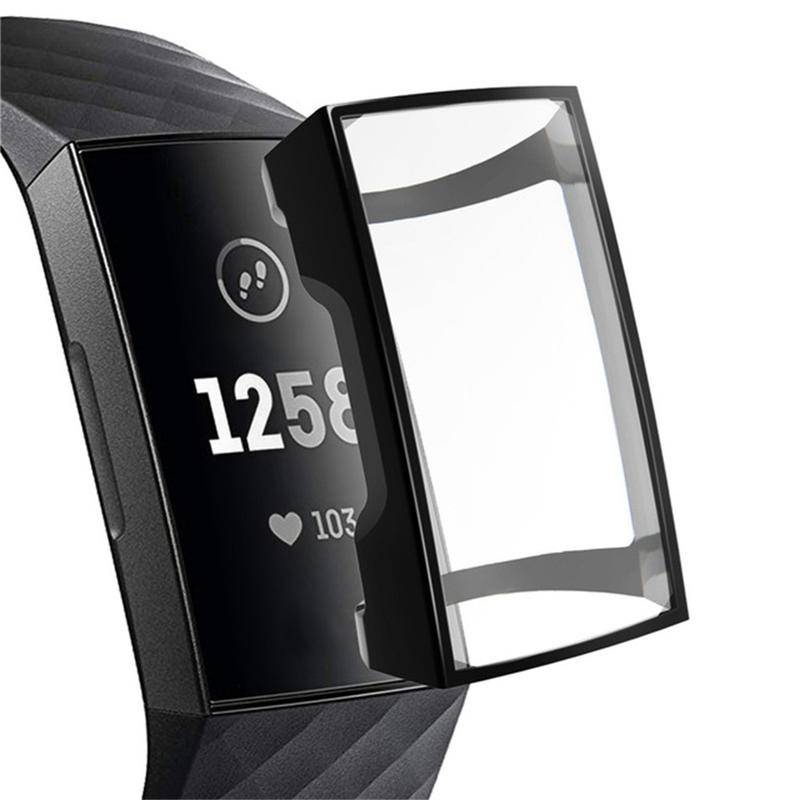 Case Pelindung Layar Smartwatch Bahan Silikon Tpu Bening Untuk Fitbit Charge 5 4 3 5 Charge 4 Charge 3