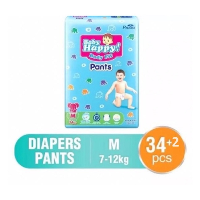 BABY HAPPY PANTS [S40 / M34 / L30 / XL26 / XXL24]-M34 (plus 2)