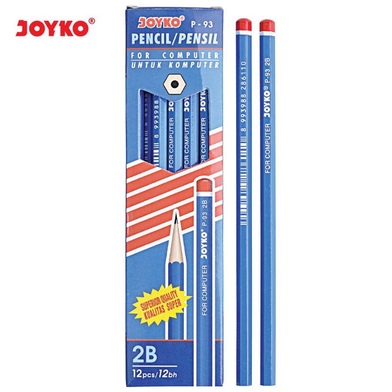 (12pc) pensil Joyko 2B / pensil 2B/2B pencil-P-93