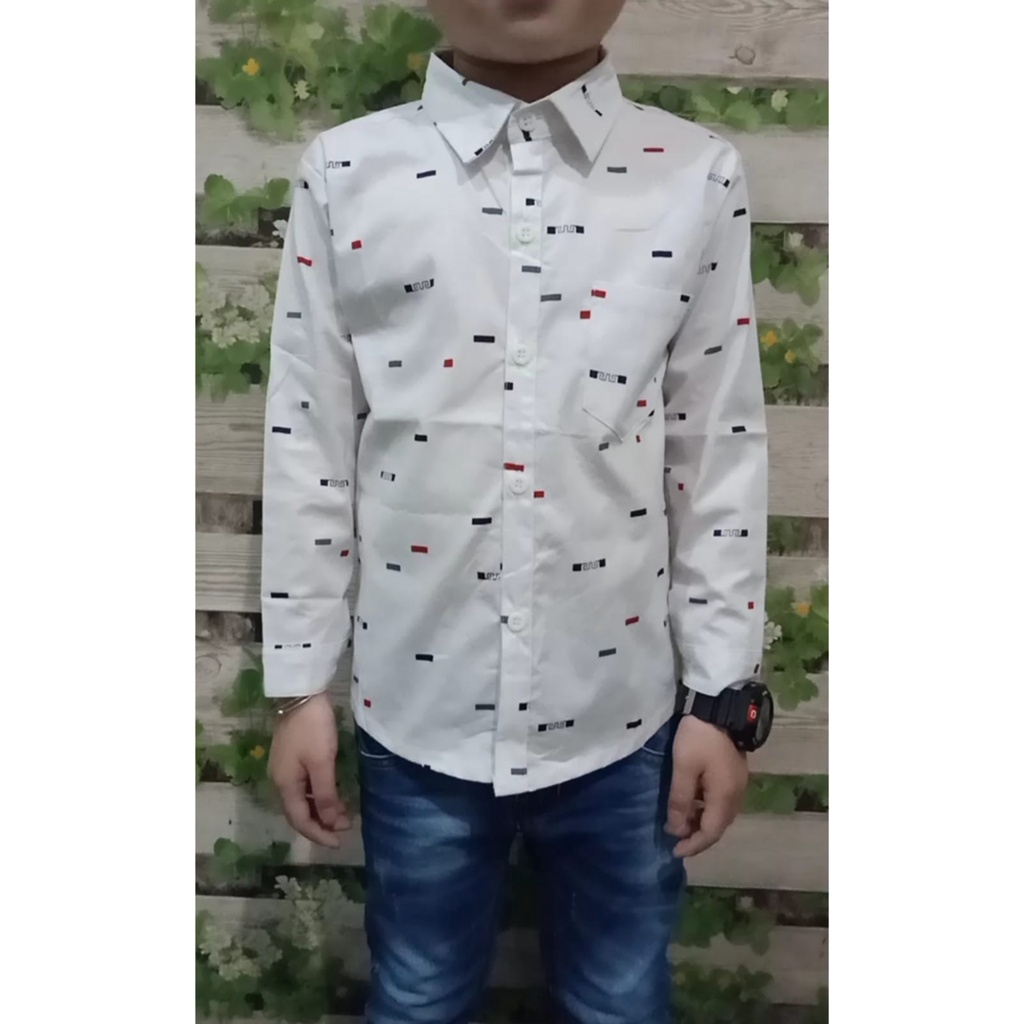 TC87 3WARNA/USIA 4-10tahun KEMEJA ANAK LENGAN PENJANG/HEM ANAK BRAVO